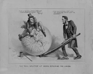 Le Fendeur de rails réparant l